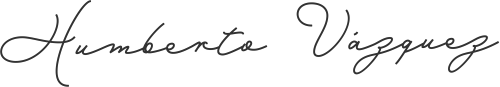 Firma de Humberto Vázquez